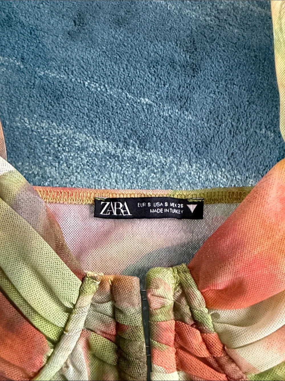 Zara mesh corset multicolor